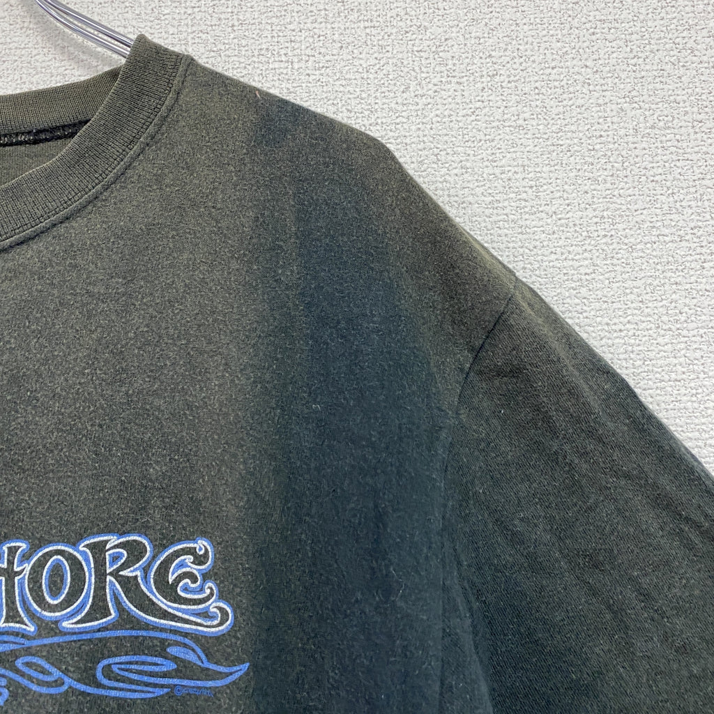 Crazy shirt　半袖プリントTシャツ　黒　ブラック　Mサイズ カットソー メンズ コットン 古着