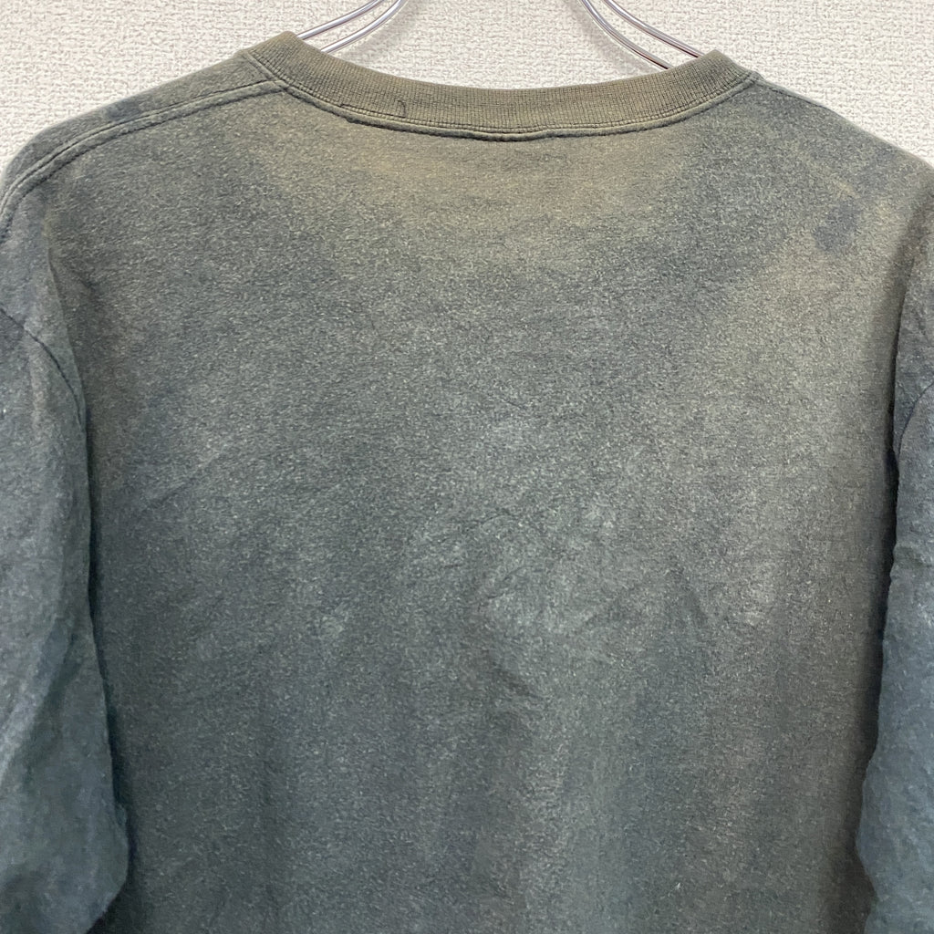 Crazy shirt　半袖プリントTシャツ　黒　ブラック　Mサイズ カットソー メンズ コットン 古着