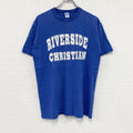 RUSSELL ATHLETIC　ラッセルアスレチック　半袖プリントTシャツ　青　ブルー　Lサイズ　古着