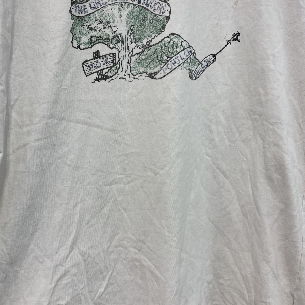 Columbia　コロンビア　長袖Tシャツ/ロンT　ラグラン　白　ホワイト　　黒　ブラック　Lサイズ　古着