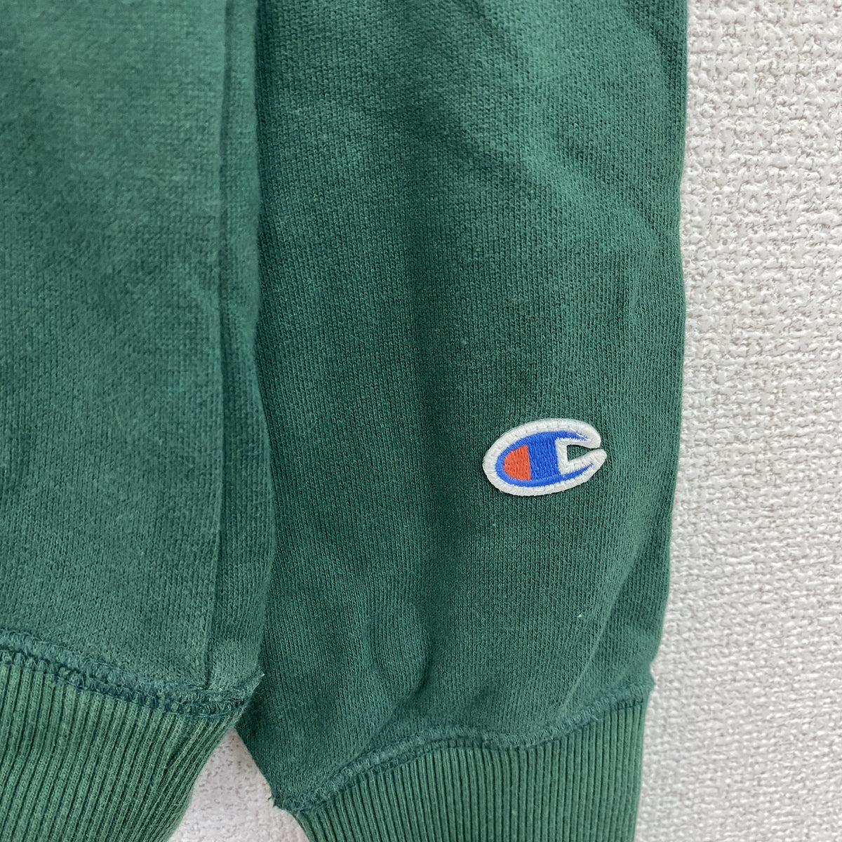 Champion　チャンピオン　スウェットパーカー/フーディー　緑　グリーン　Lサイズ トレーナー スウェットトップス フード付き 古着