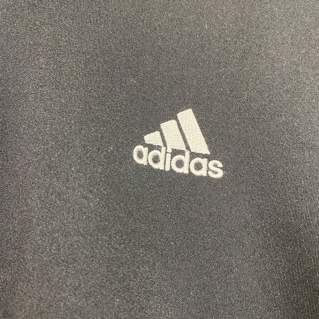 adidas　アディダス　トラックジャケット/ジャージ　黒　ブラック　Mサイズ　古着