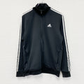 adidas　アディダス　トラックジャケット/ジャージ　黒　ブラック　Mサイズ　古着
