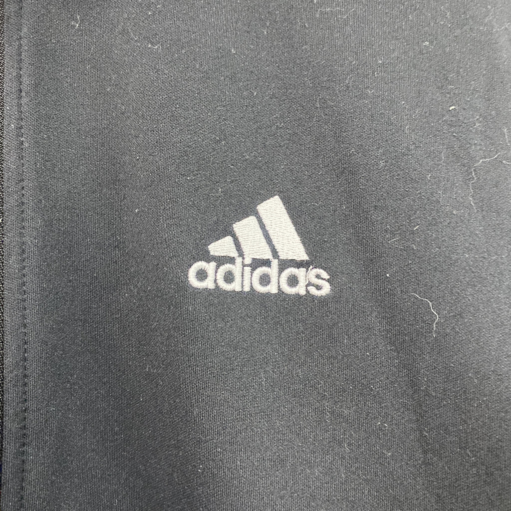 adidas　アディダス　トラックジャケット/ジャージ　黒　ブラック　Mサイズ　古着
