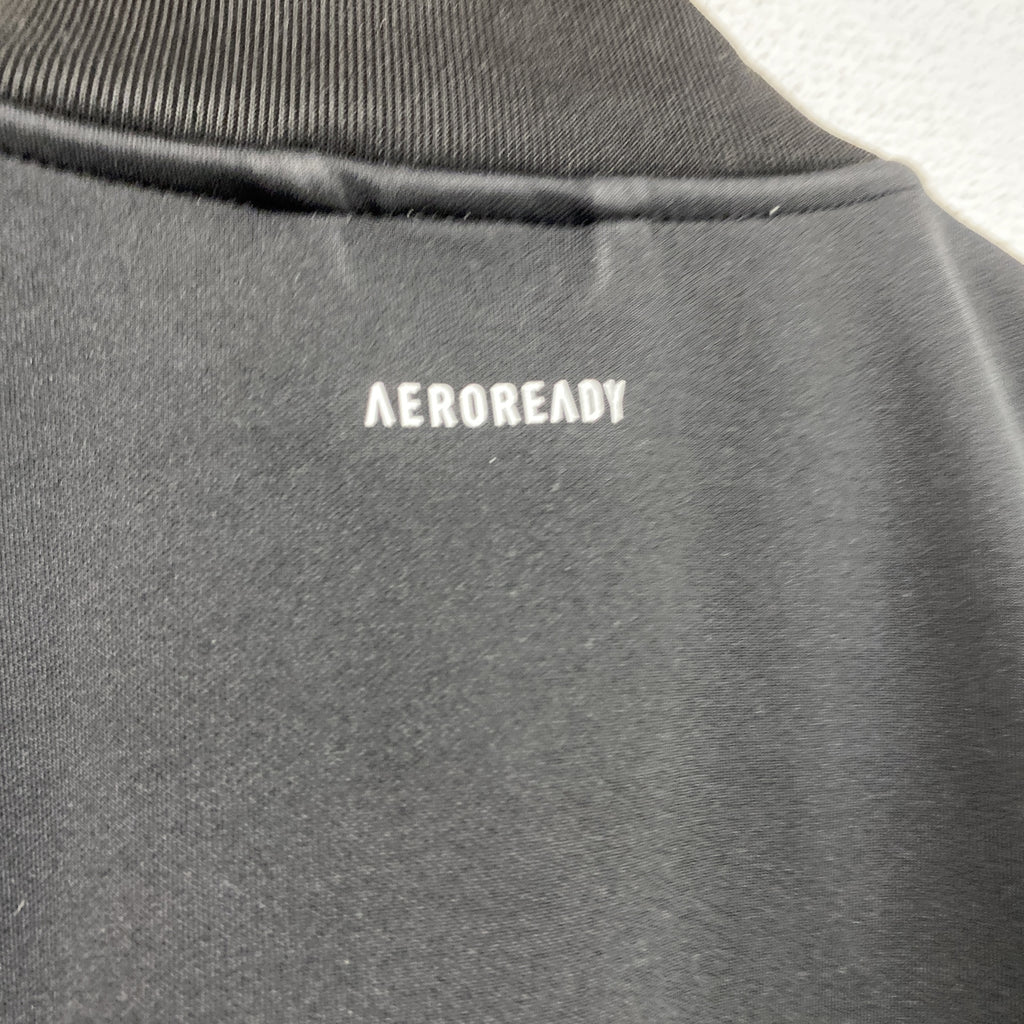 adidas　アディダス　トラックジャケット/ジャージ　黒　ブラック　Mサイズ　古着