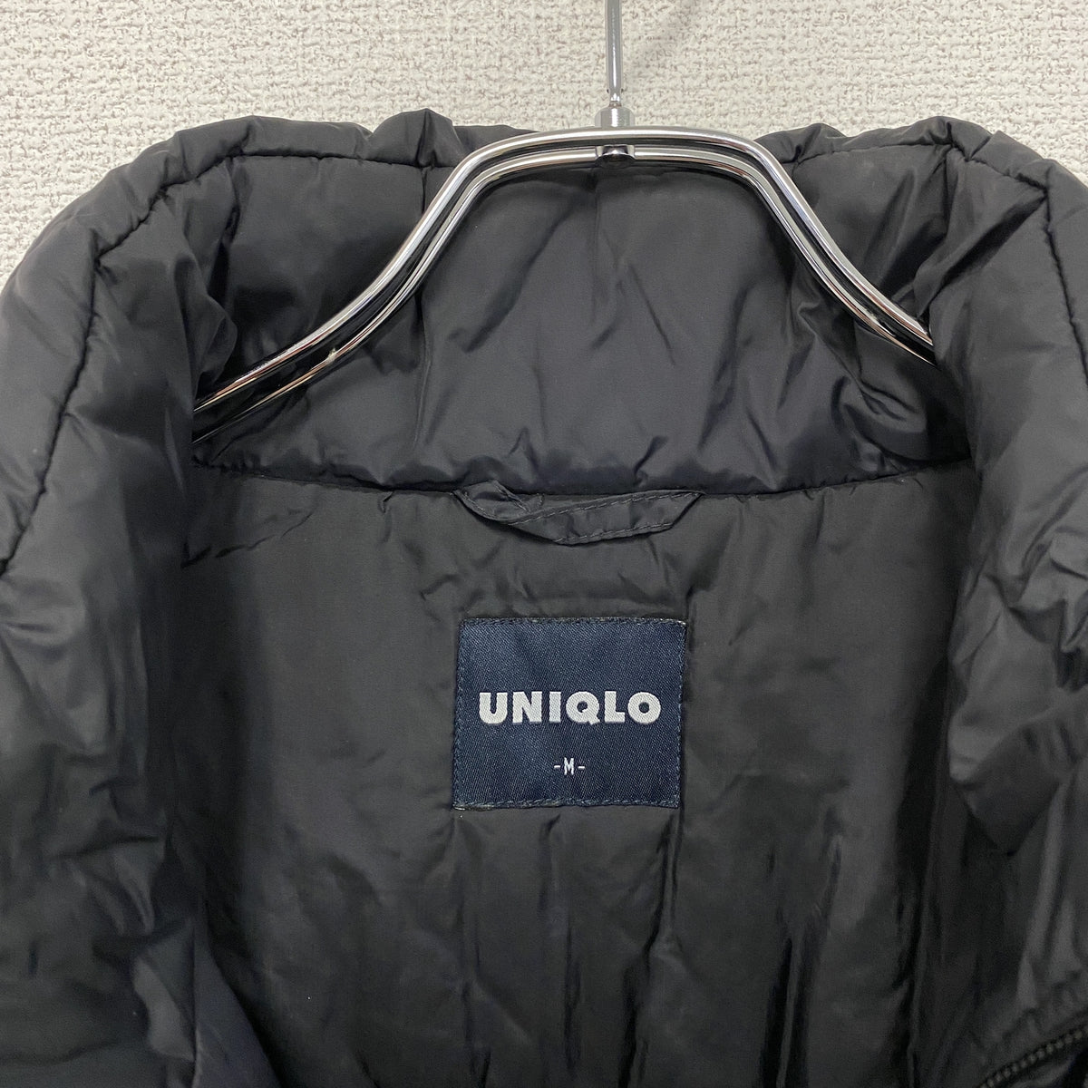 OLD UNIQLO　オールドユニクロ　パフジャケット　中綿ジャケット　ダークグレー　Mサイズ　古着