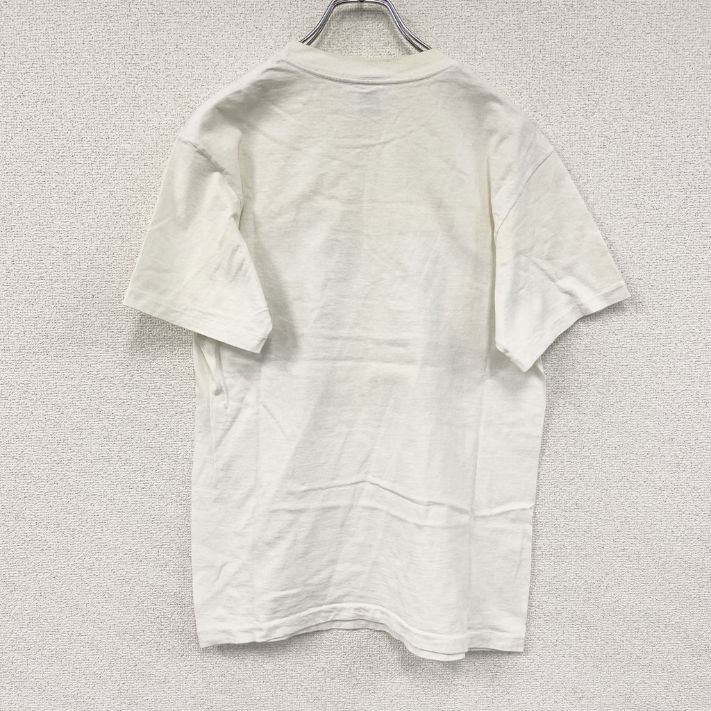 anvil　アンビル　半袖プリントTシャツ　シングルステッチ　ヴィンテージ　白　ホワイト　Mサイズ カットソー メンズ コットン 古着