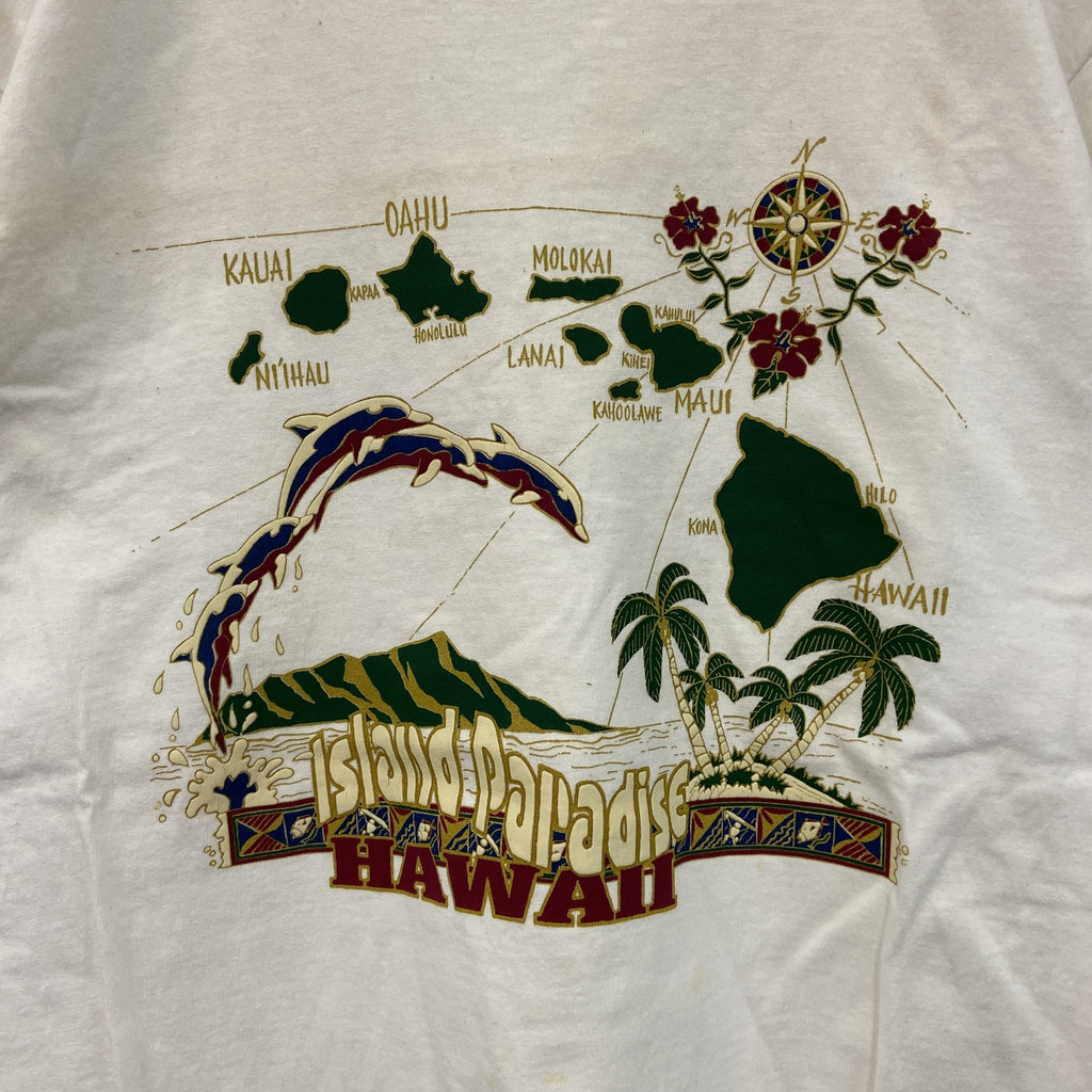 anvil　アンビル　半袖プリントTシャツ　シングルステッチ　ヴィンテージ　白　ホワイト　Mサイズ カットソー メンズ コットン 古着