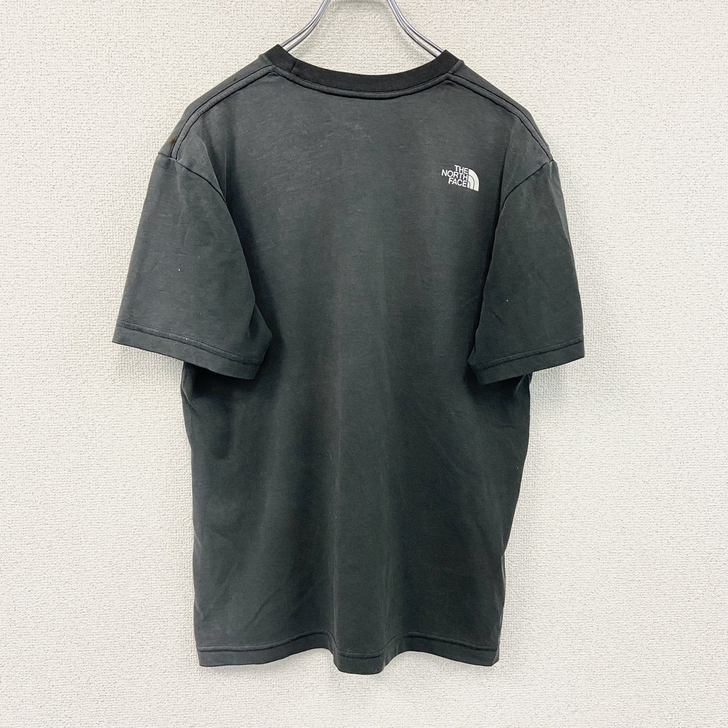 THE NORTH FACE　ザ・ノースフェイス　半袖プリントTシャツ　黒　ブラック　Lサイズ　古着