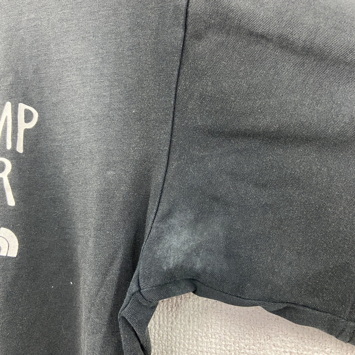 THE NORTH FACE　ザ・ノースフェイス　半袖プリントTシャツ　黒　ブラック　Lサイズ　古着