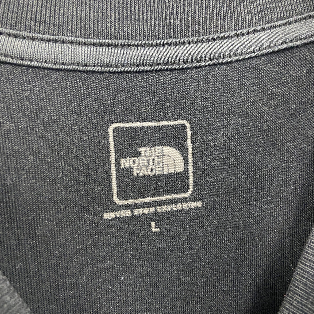 THE NORTH FACE　ザ・ノースフェイス　半袖プリントTシャツ　黒　ブラック　Lサイズ　古着