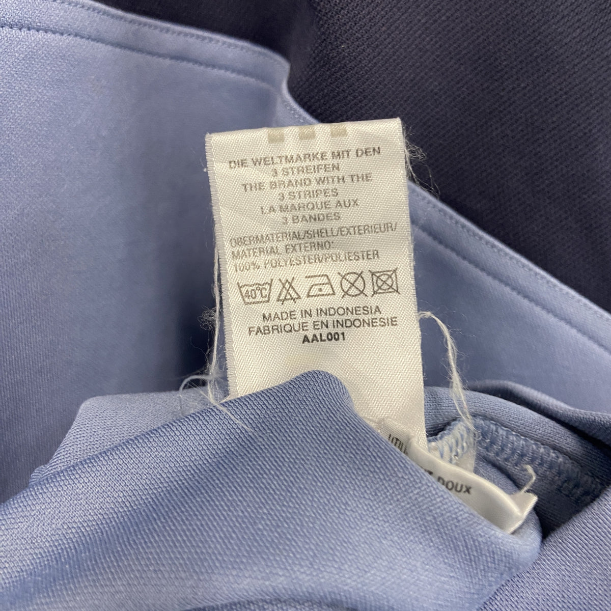 adidas　アディダス　半袖Tシャツ　水色　ライトブルー　Sサイズ　古着