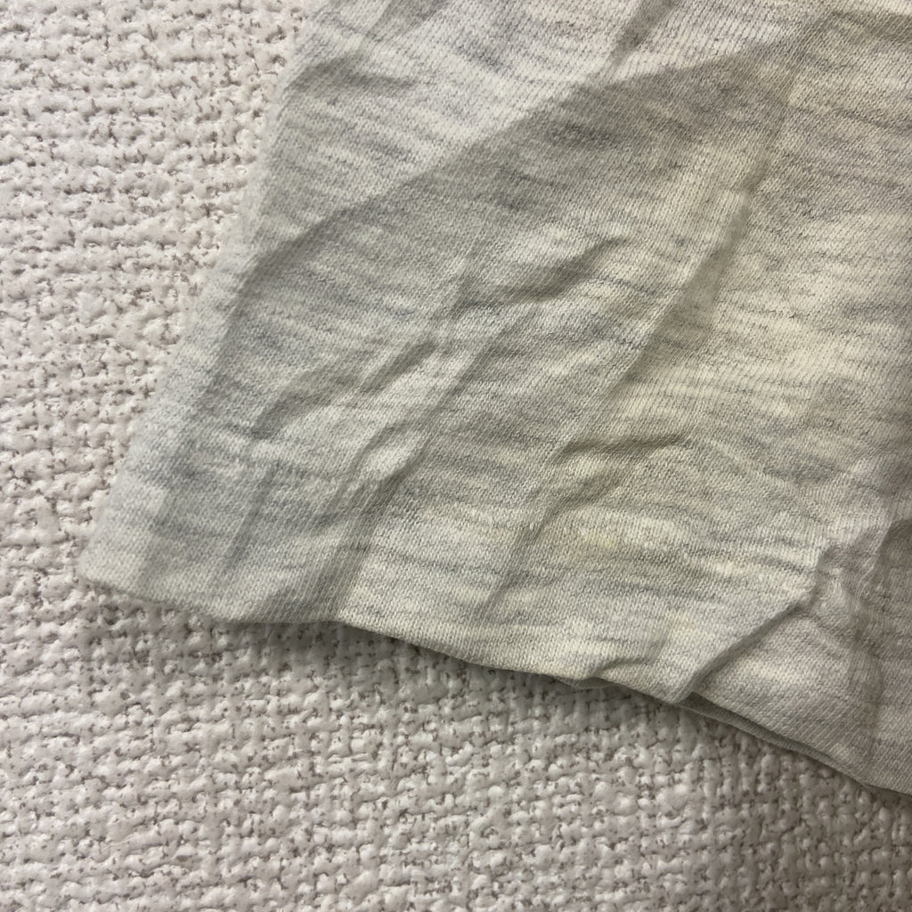 Hanes　ヘインズ　半袖プリントTシャツ　シングルステッチ　ヴィンテージ　霜降りグレー　Mサイズ カットソー メンズ コットン 古着