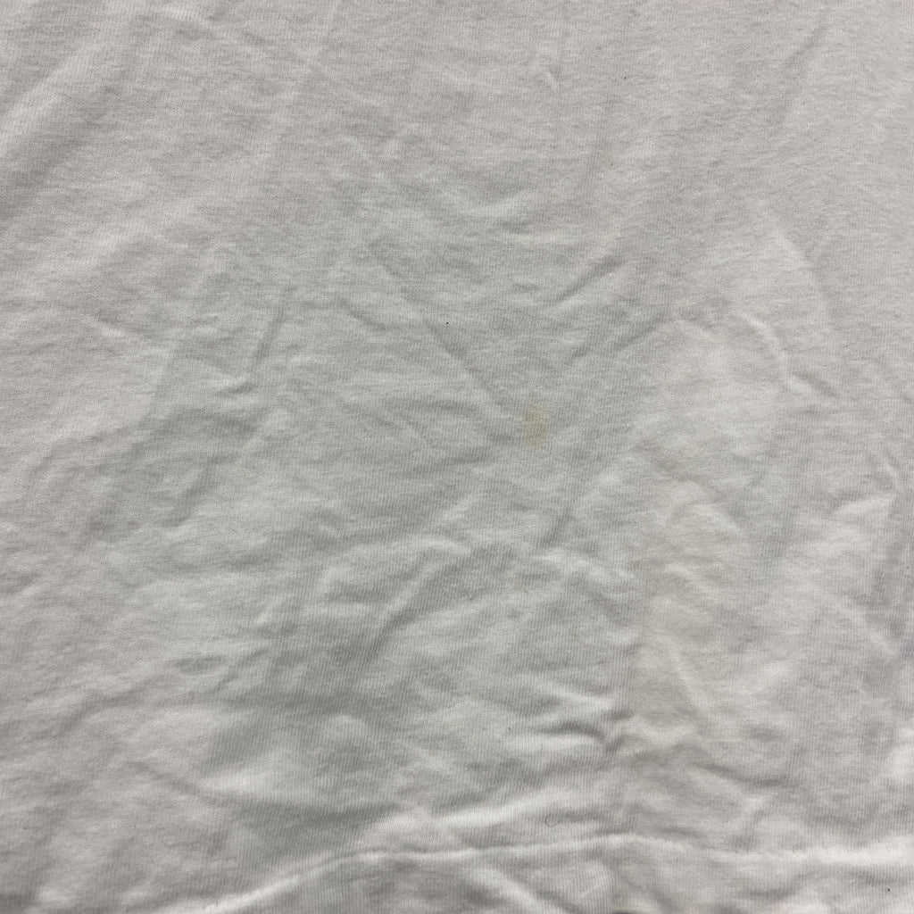 Hanes　ヘインズ　半袖プリントTシャツ　シングルステッチ　ヴィンテージ　白　ホワイト　XLサイズ カットソー メンズ コットン 古着