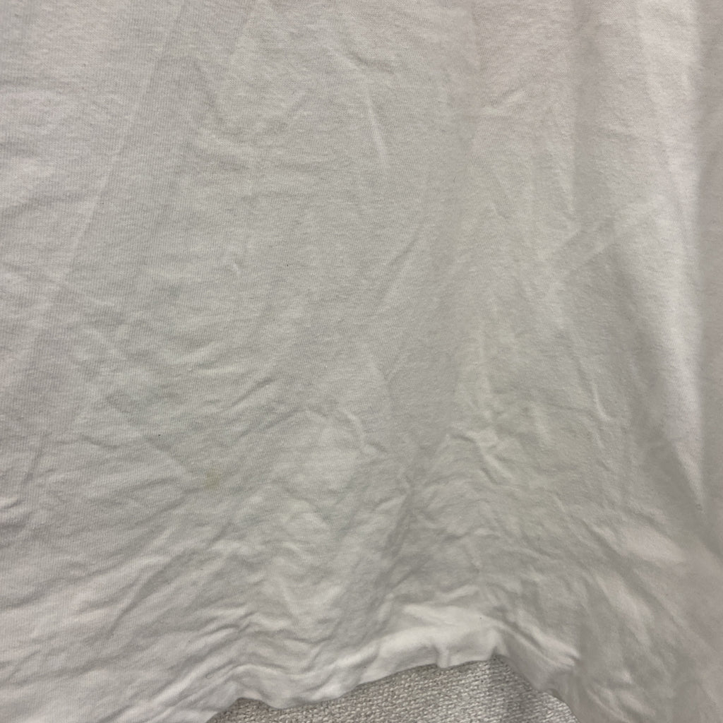 Hanes　ヘインズ　半袖プリントTシャツ　シングルステッチ　ヴィンテージ　白　ホワイト　XLサイズ カットソー メンズ コットン 古着