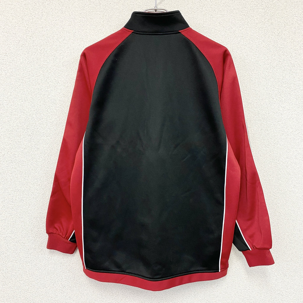 NIKE　ナイキ　トラックジャケット/ジャージ　スウッシュ　黒　ブラック　赤　レッド　Mサイズ　古着