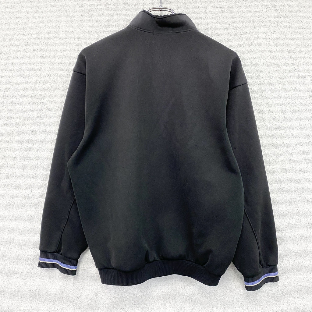 asics　アシックス　Recorder　レコーダー　トラックジャケット/ジャージ　黒　ブラック　Oサイズ　古着