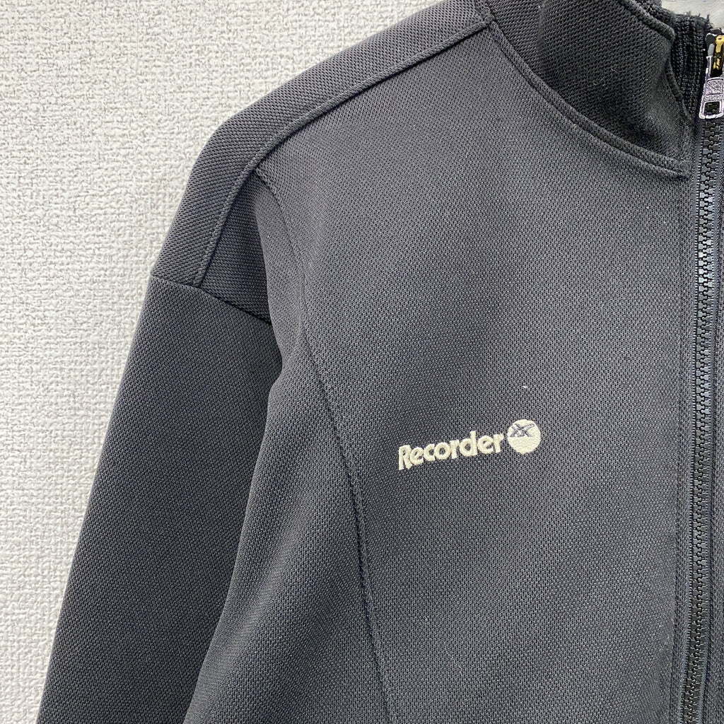asics　アシックス　Recorder　レコーダー　トラックジャケット/ジャージ　黒　ブラック　Oサイズ　古着