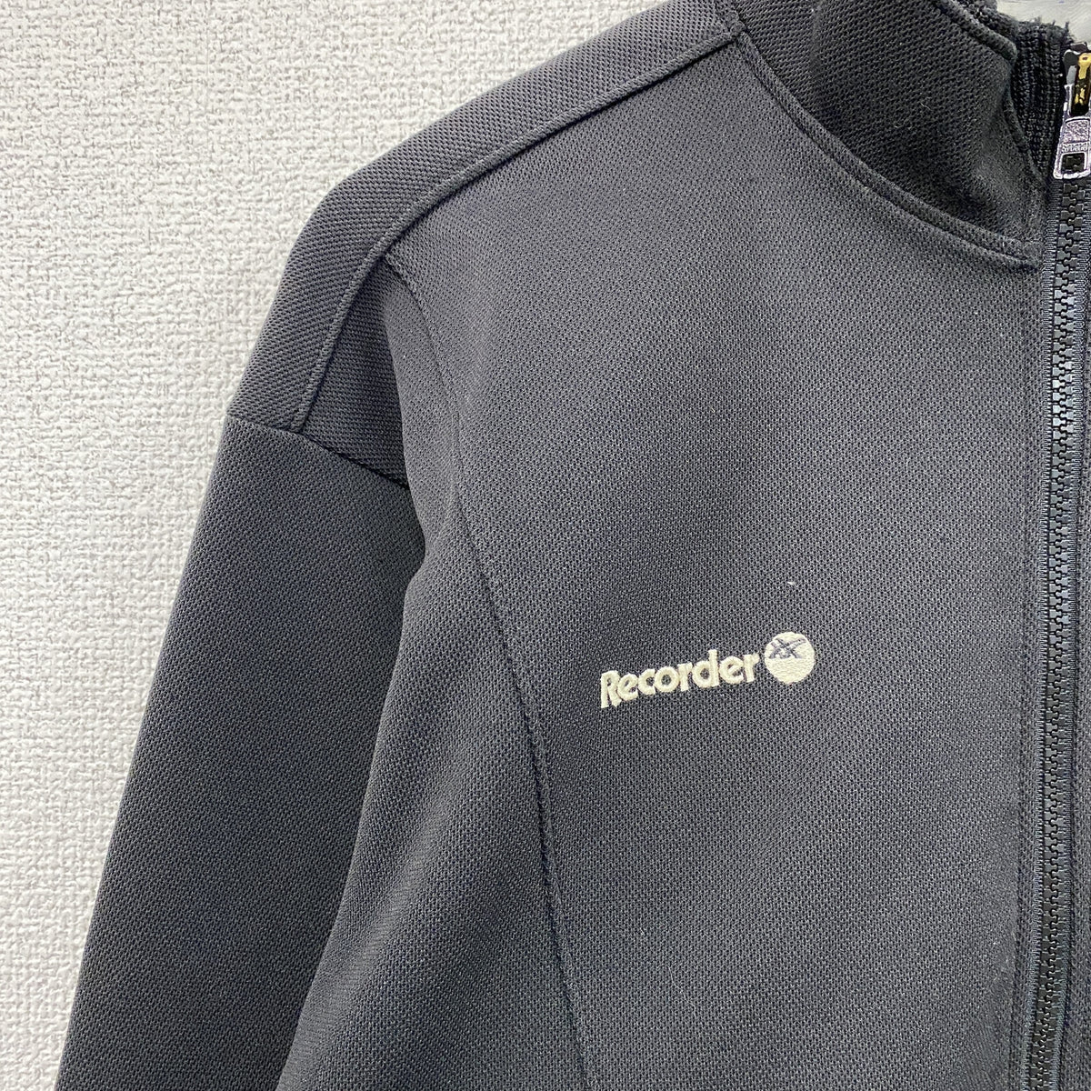 asics　アシックス　Recorder　レコーダー　トラックジャケット/ジャージ　黒　ブラック　Oサイズ　古着