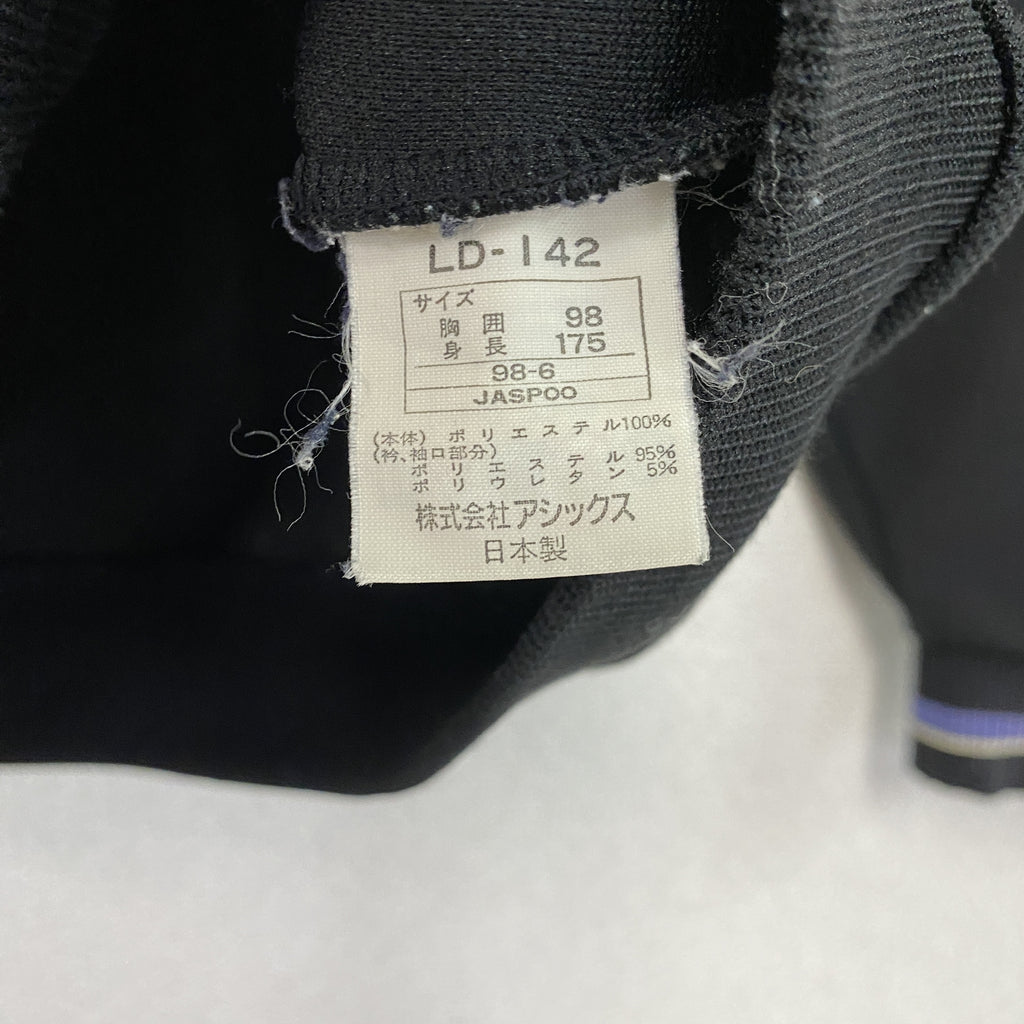 asics　アシックス　Recorder　レコーダー　トラックジャケット/ジャージ　黒　ブラック　Oサイズ　古着