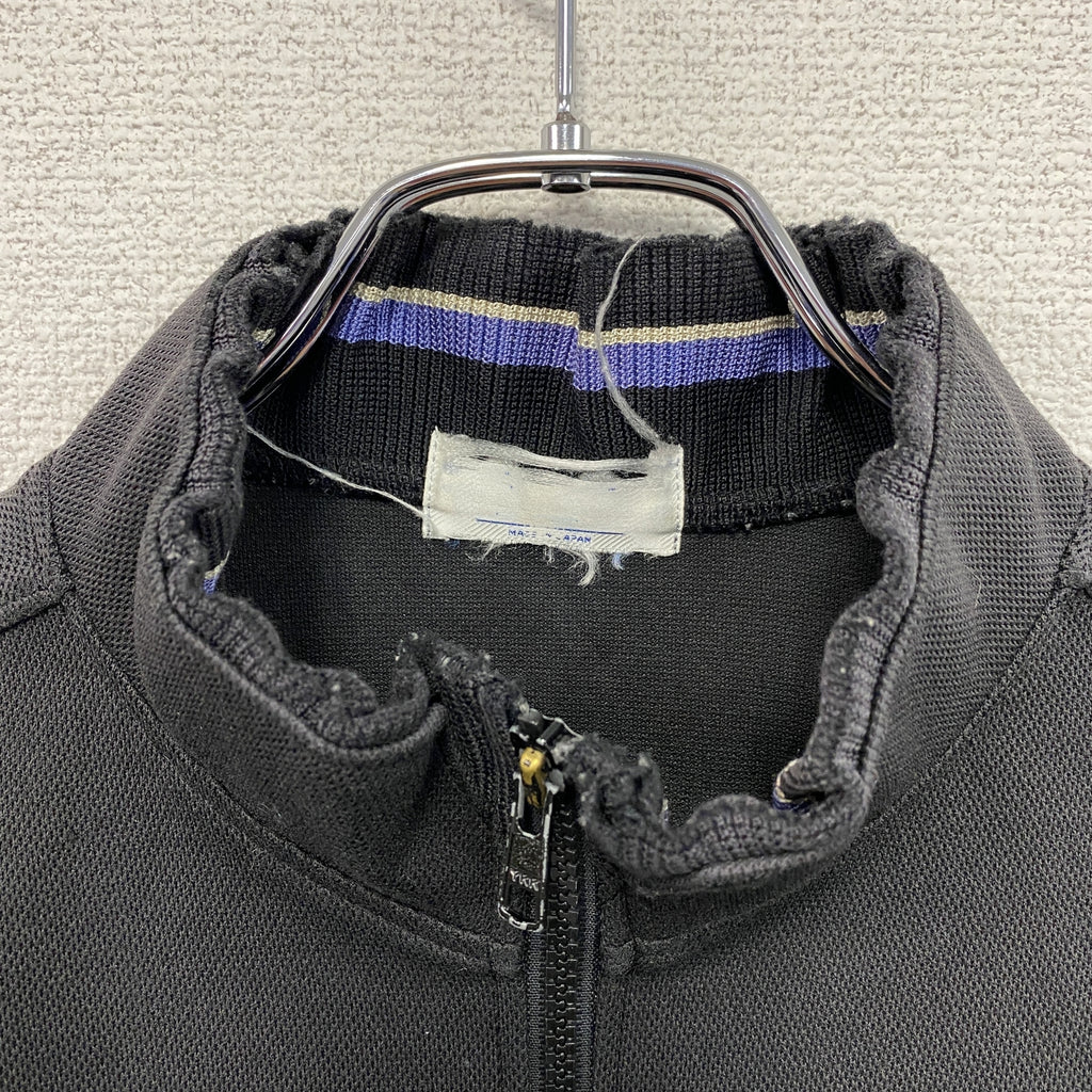 asics　アシックス　Recorder　レコーダー　トラックジャケット/ジャージ　黒　ブラック　Oサイズ　古着