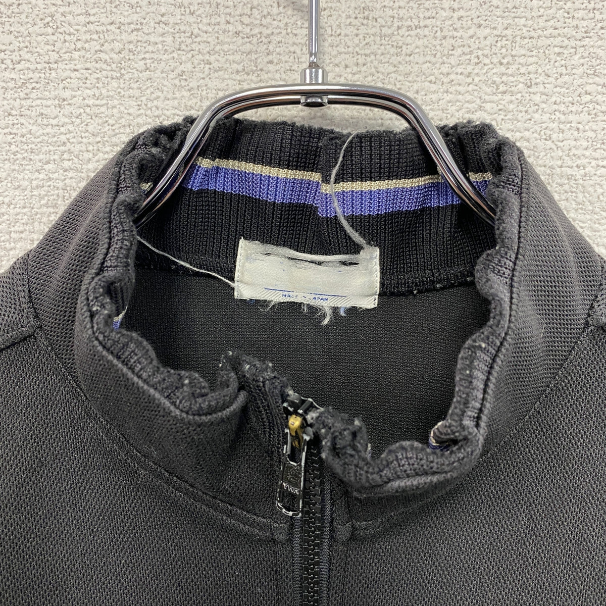 asics　アシックス　Recorder　レコーダー　トラックジャケット/ジャージ　黒　ブラック　Oサイズ　古着