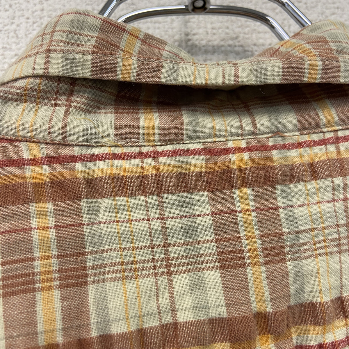 OSH KOSH　オシュコシュ　半袖シャツ　チェック柄　マルチカラー　オレンジ　Lサイズ　古着