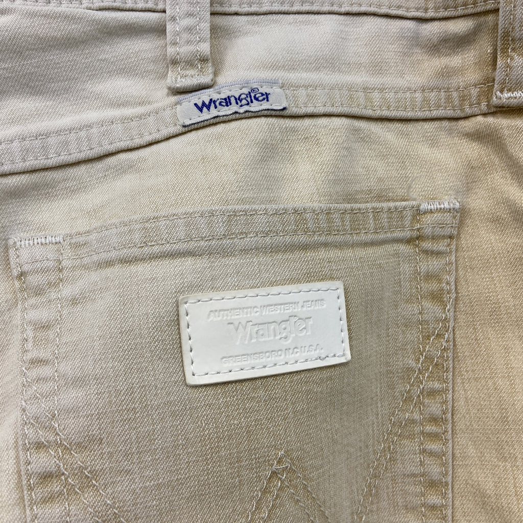 Wrangler　ラングラー　デニムパンツ/ジーンズ　ジップフライ　ベージュ　W32サイズ　古着