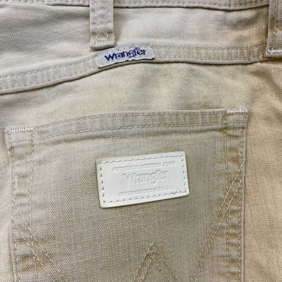 Wrangler　ラングラー　デニムパンツ/ジーンズ　ジップフライ　ベージュ　W32サイズ　古着