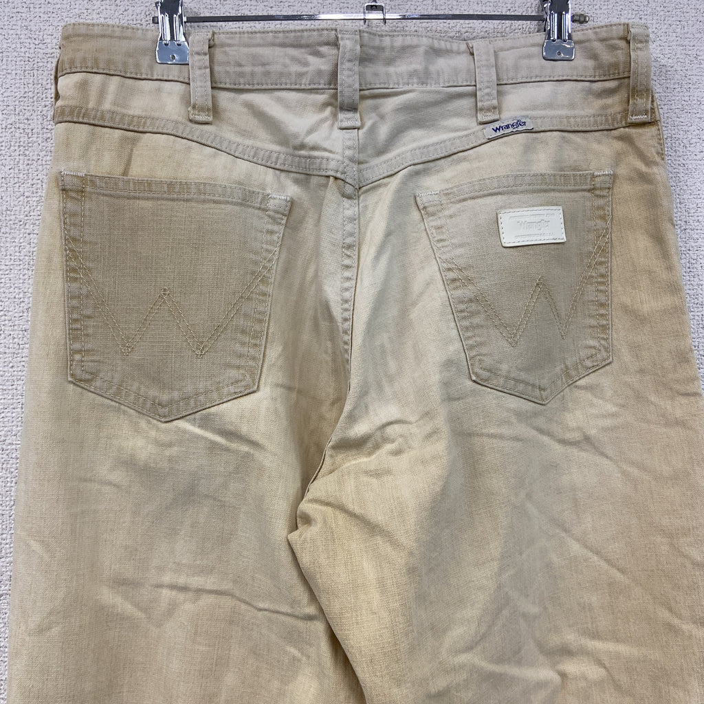 Wrangler　ラングラー　デニムパンツ/ジーンズ　ジップフライ　ベージュ　W32サイズ　古着