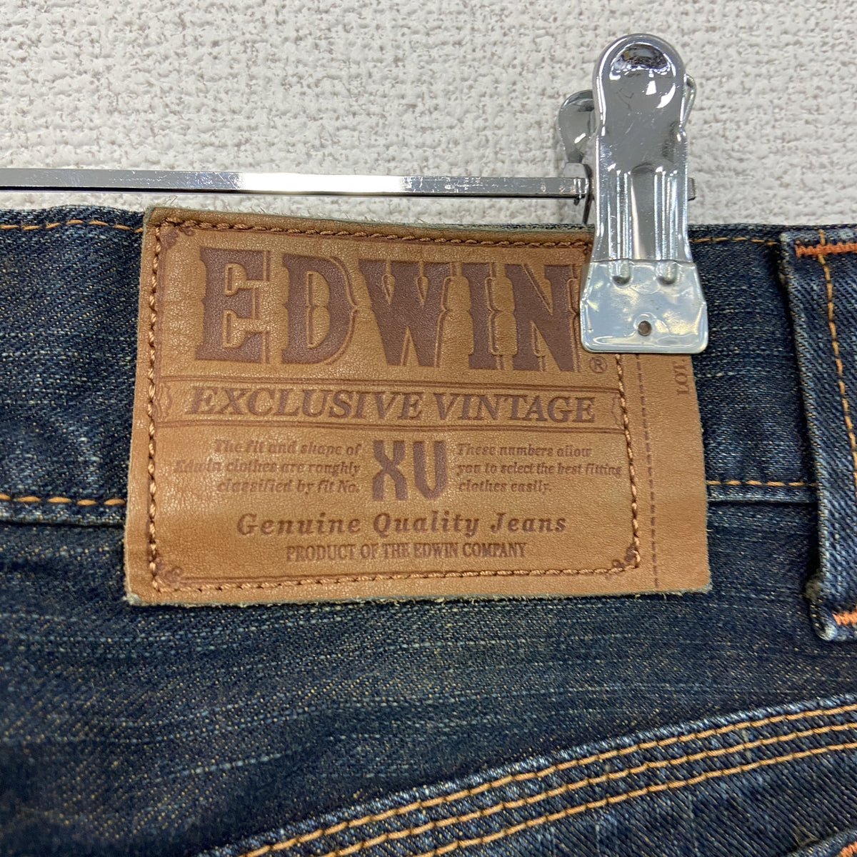 EDWIN　エドウィン　デニムパンツ/ジーンズ　ジップフライ　インディゴ　W30サイズ　古着