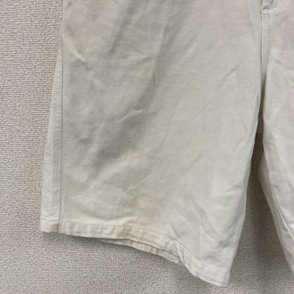 NAUTICA　ノーティカ　デニムハーフパンツ/ショートパンツ　ジップフライ　白　ホワイト　W34サイズ　古着