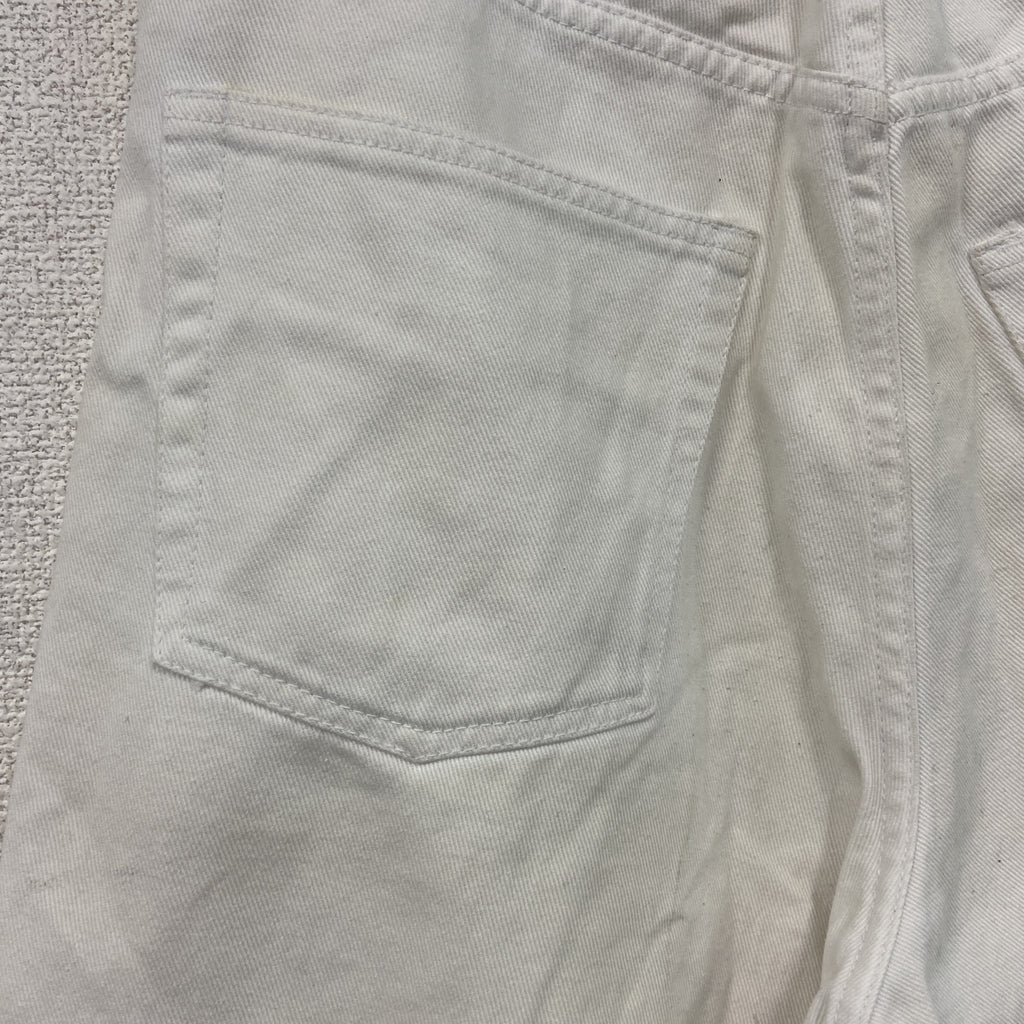 NAUTICA　ノーティカ　デニムハーフパンツ/ショートパンツ　ジップフライ　白　ホワイト　W34サイズ　古着
