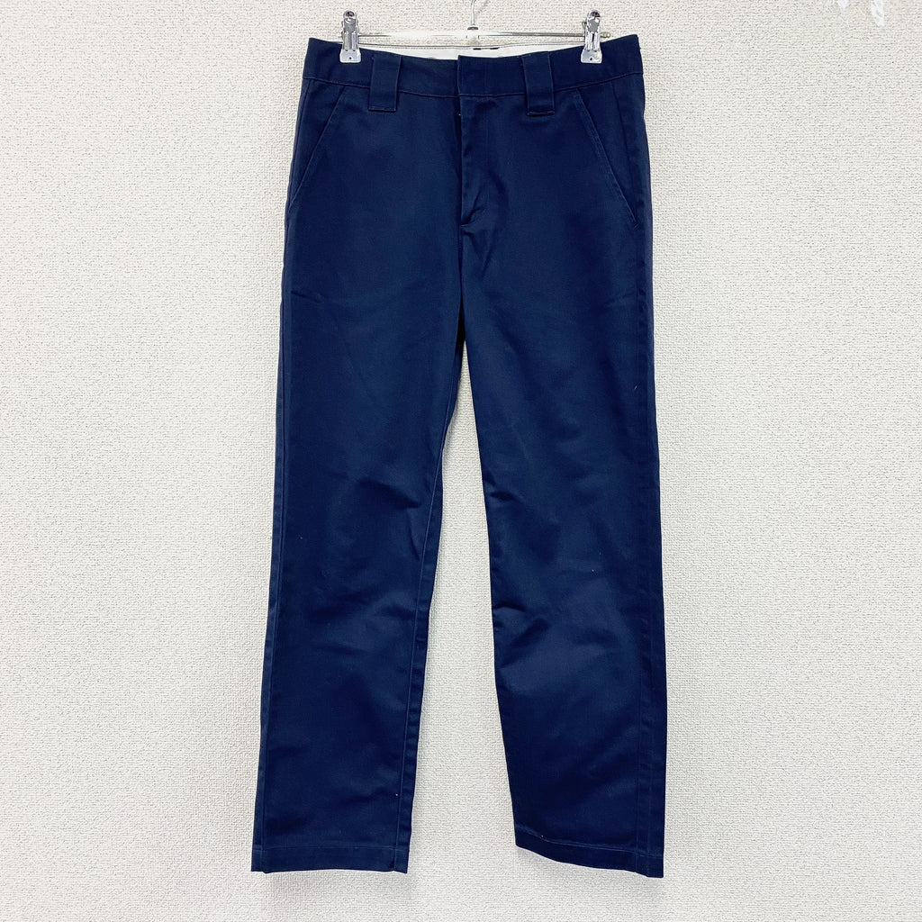 Dickies　ディッキーズ　ワークパンツ　チノパンツ　ジップフライ　紺　ネイビー　27サイズ　古着