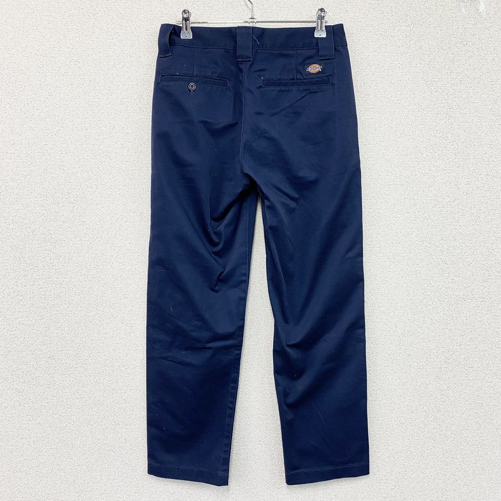 Dickies　ディッキーズ　ワークパンツ　チノパンツ　ジップフライ　紺　ネイビー　27サイズ　古着
