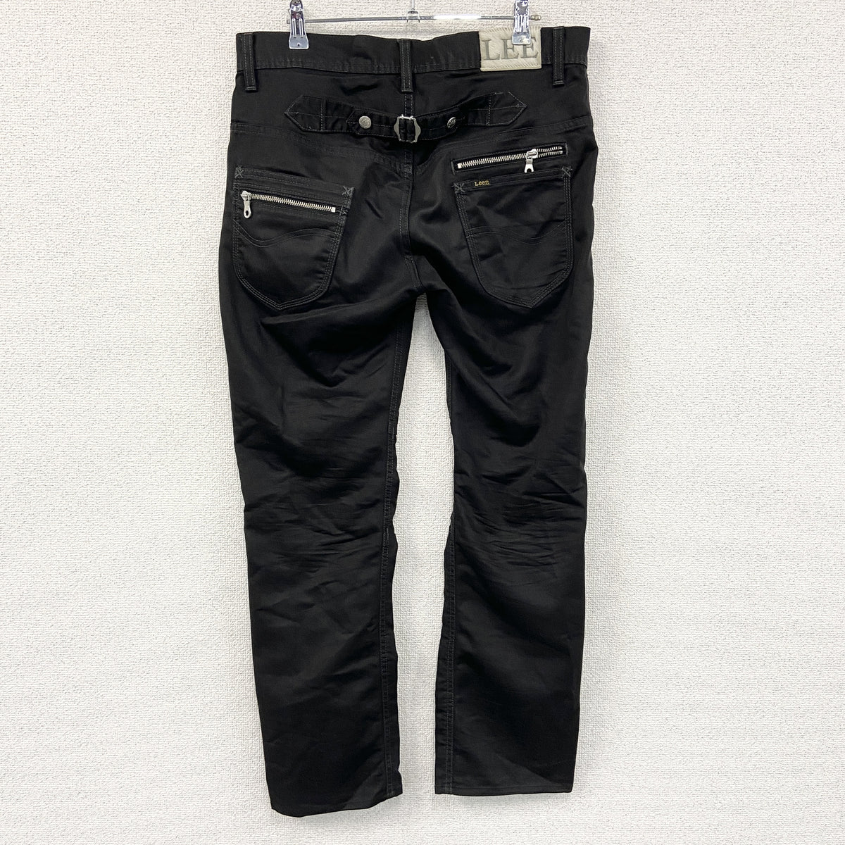 Lee　リー　ナローパンツ　シンチバック　ジップフライ　黒　ブラック　W32サイズ　古着