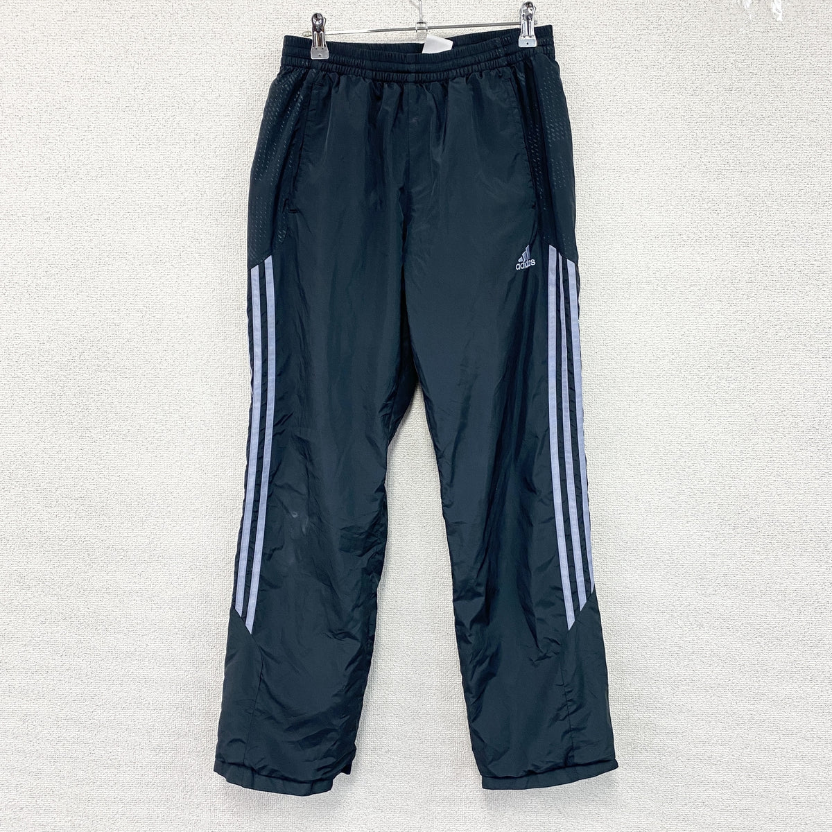 adidas　アディダス　ウィンドブレーカーパンツ　紺　ネイビー　Lサイズ　古着
