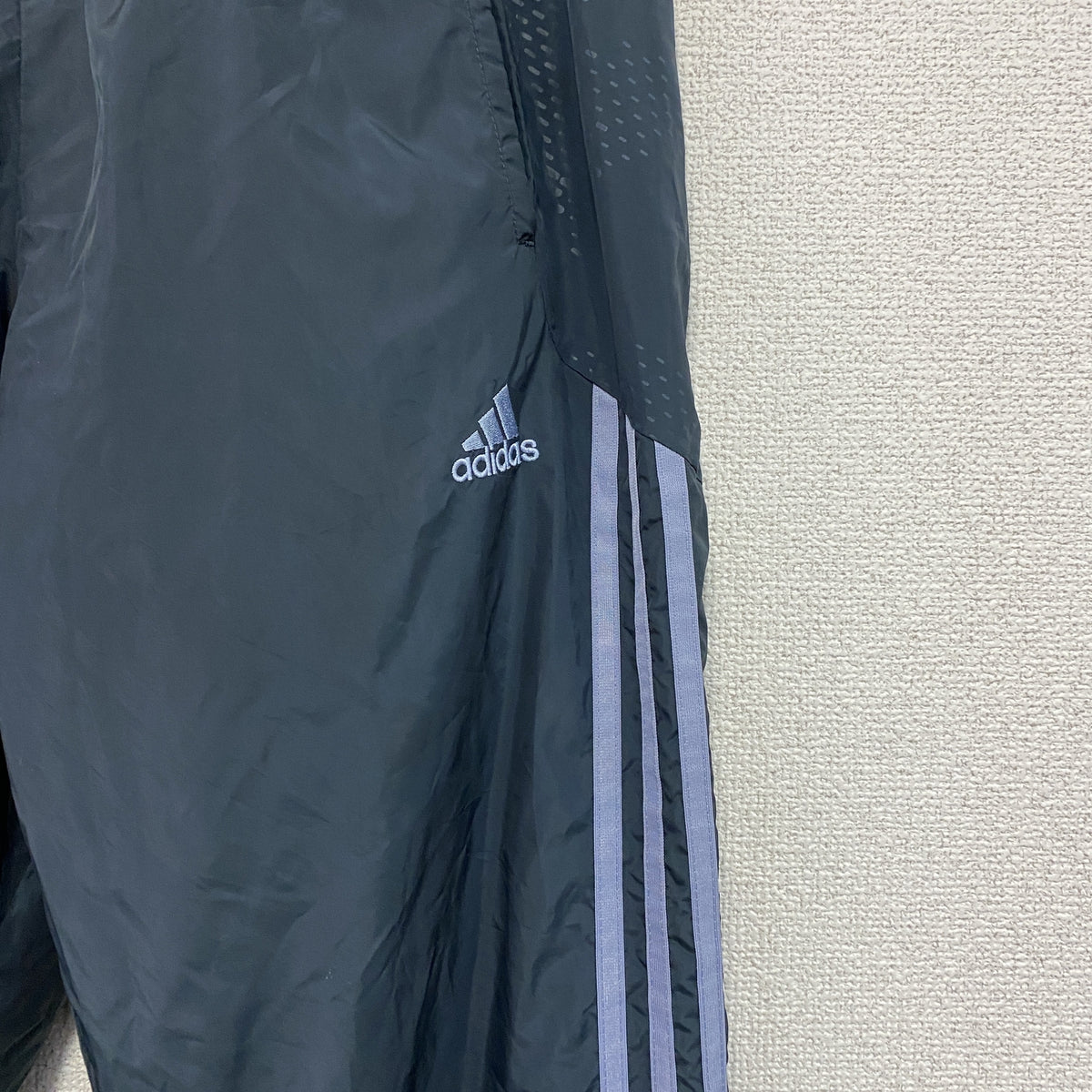 adidas　アディダス　ウィンドブレーカーパンツ　紺　ネイビー　Lサイズ　古着