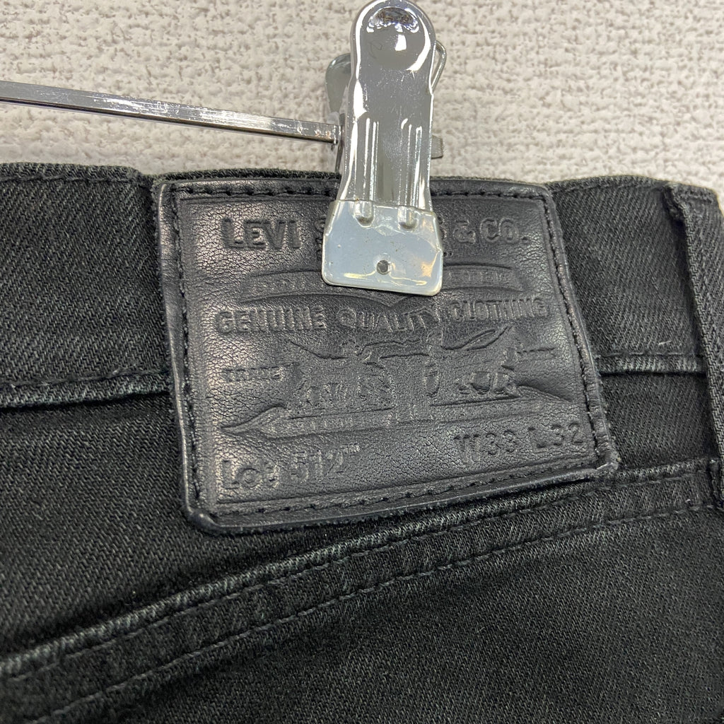 Levi's　リーバイス　512　デニムパンツ/ジーンズ　ジップフライ　黒ブラック　W34サイズ　古着