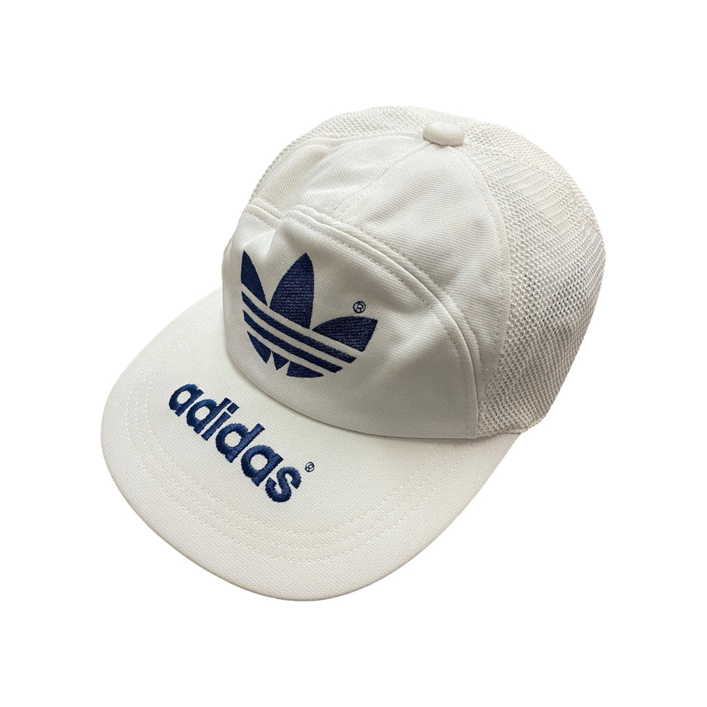 adidas　アディダス　メッシュキャップ　白　ホワイト　Lサイズ　古着