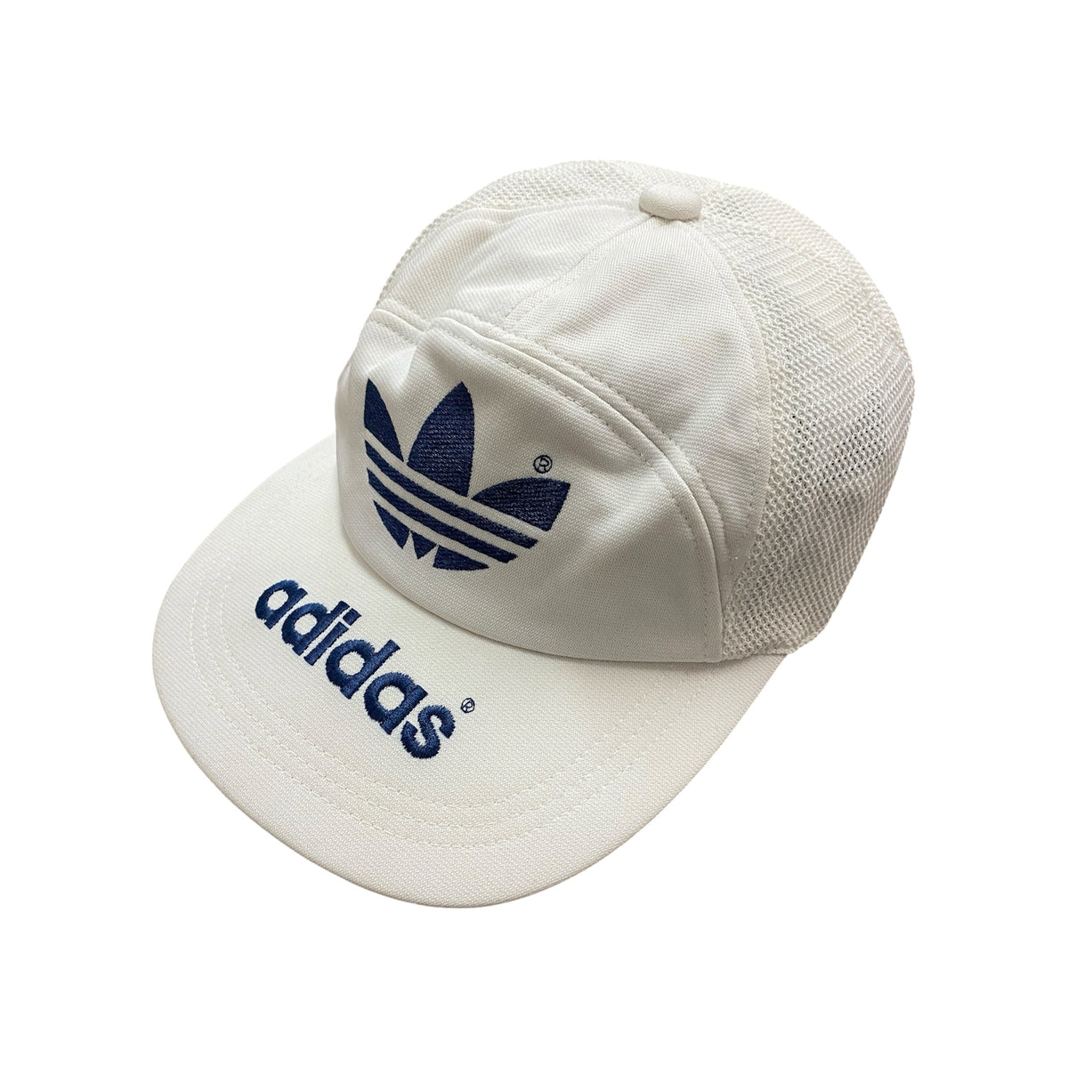 adidas　アディダス　メッシュキャップ　白　ホワイト　Lサイズ　古着