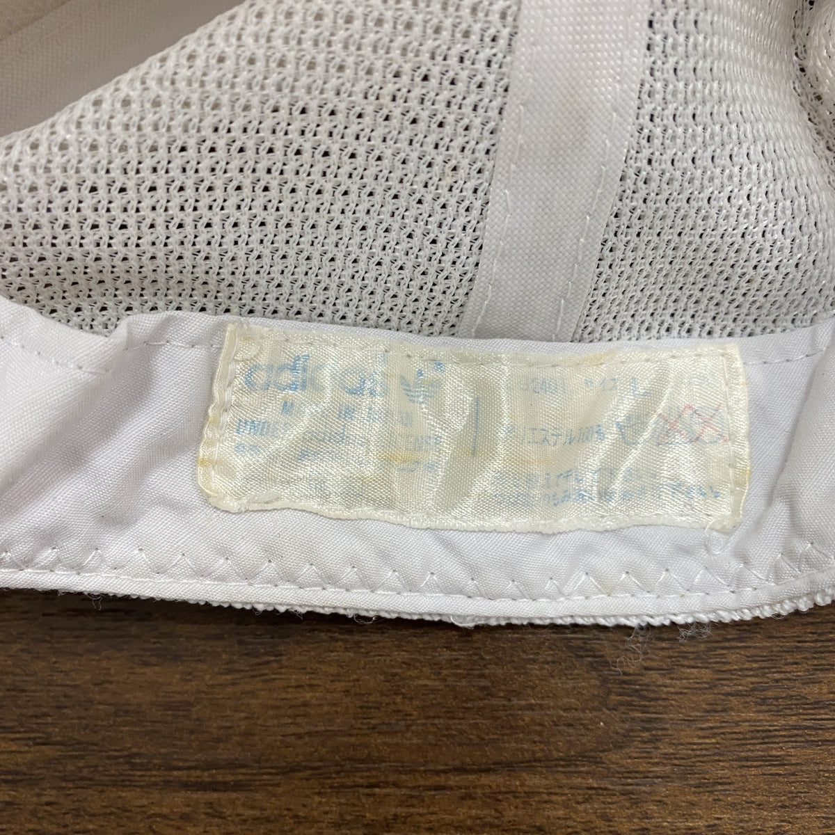 adidas　アディダス　メッシュキャップ　白　ホワイト　Lサイズ　古着
