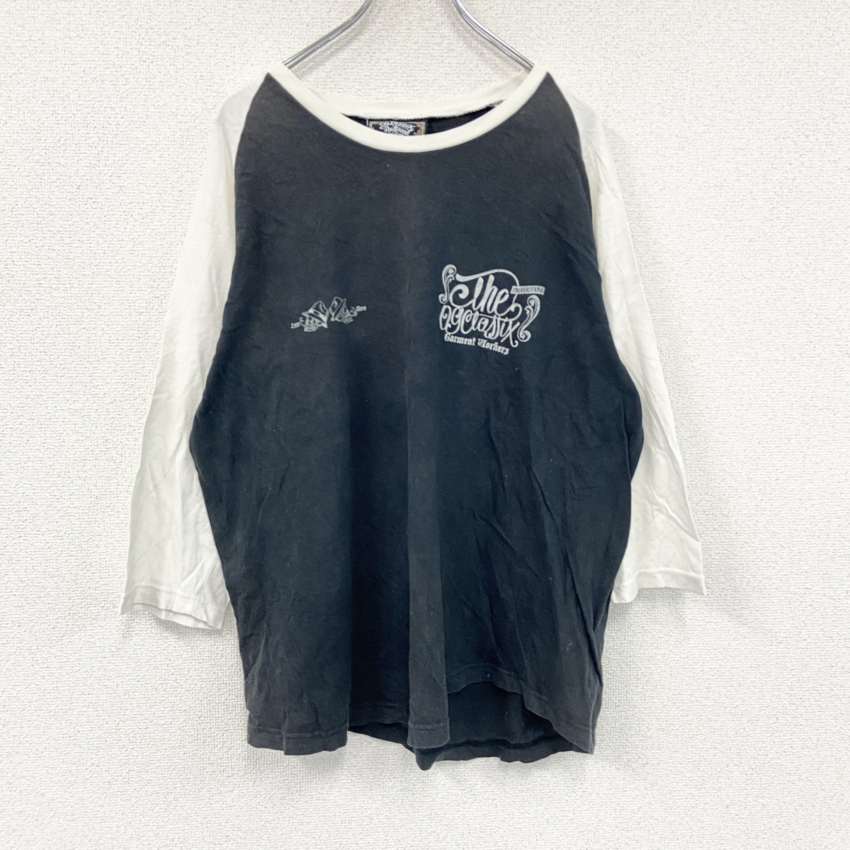 OG CLASSIX　長袖Tシャツ/ロンT　ラグラン　黒　ブラック　XLサイズ　古着