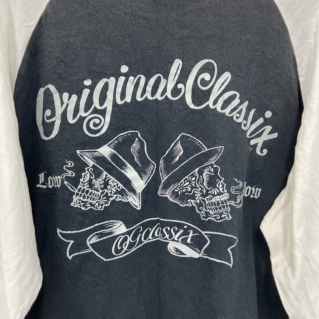 OG CLASSIX　長袖Tシャツ/ロンT　ラグラン　黒　ブラック　XLサイズ　古着