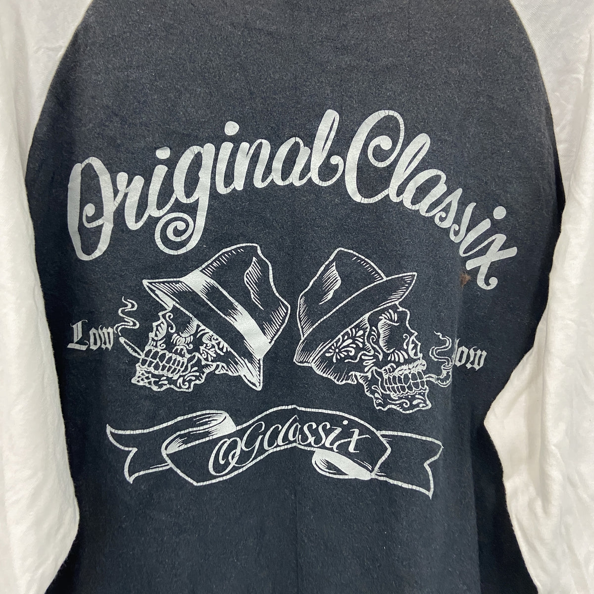 OG CLASSIX　長袖Tシャツ/ロンT　ラグラン　黒　ブラック　XLサイズ　古着