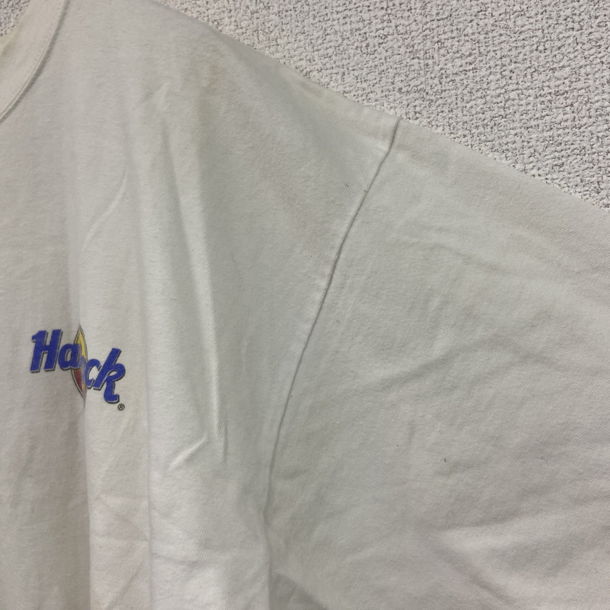 Hard Rock Cafe　ハードロックカフェ　半袖プリントTシャツ　白　ホワイト　Lサイズ　古着