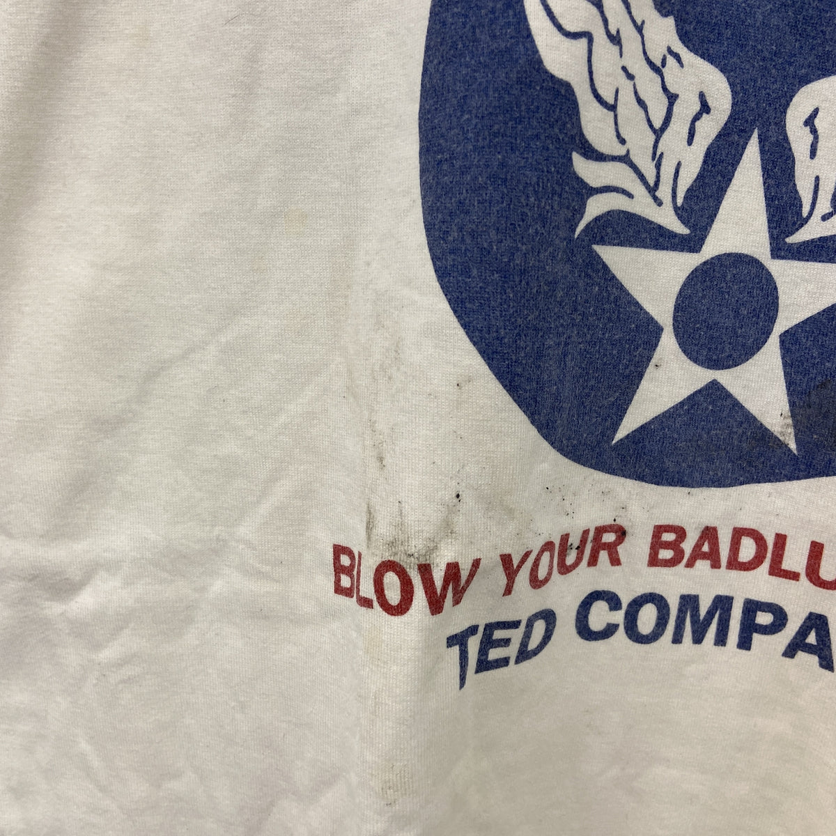 TEDMAN　テッドマン　半袖プリントTシャツ　白　ホワイト　42サイズ　古着