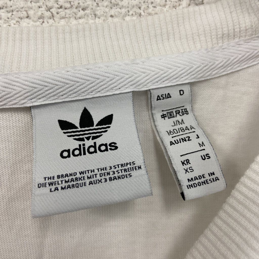 adidas　アディダス　オリジナルス　半袖Tシャツ　白　ホワイト　XSサイズ　古着