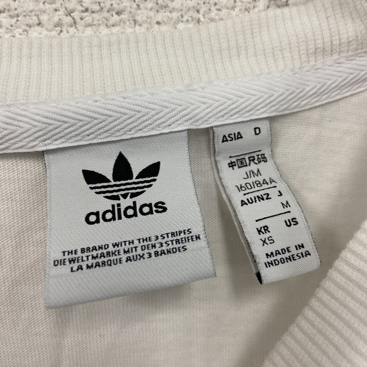 adidas　アディダス　オリジナルス　半袖Tシャツ　白　ホワイト　XSサイズ　古着