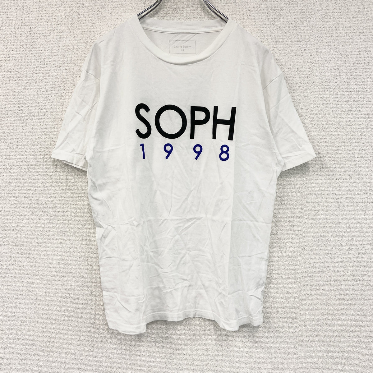SOPHNET.　ソフネット　半袖プリントTシャツ　白　ホワイト　Mサイズ　古着
